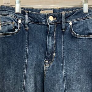 Pilcro Front Seamed Highrise Flare Denim Heans